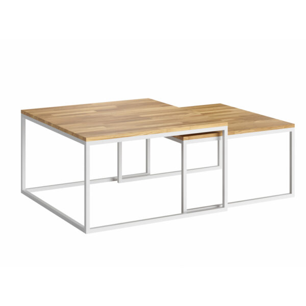 białe stoliki podwójne komplet białe stoliki podwójne komplet