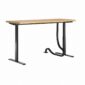 biurko regulowane czarne 120x70